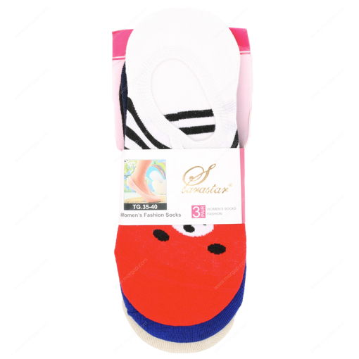 Picture of Woman Socks Small KItty Free Size 3 Pair