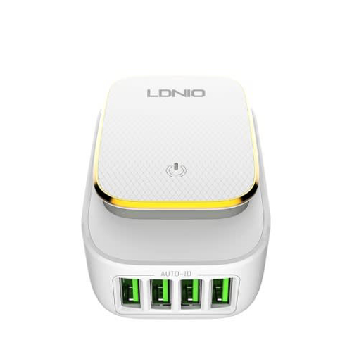 صورة ضوء LED 4 شاحن منافذ USB