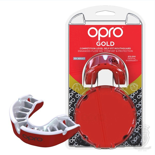 صورة أوبرو جولد Mouthguard أحمر