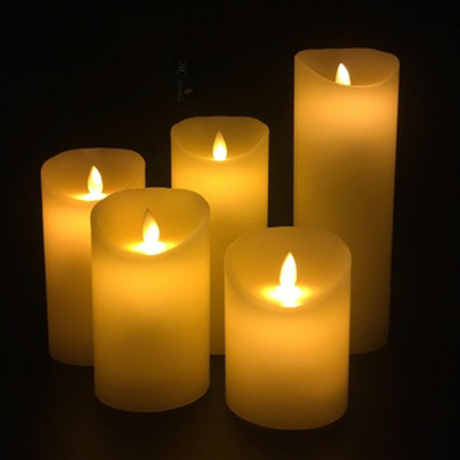 Picture of led candle light 5 different