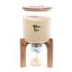 Picture of Glass storage container 9 kg with Acacia wood