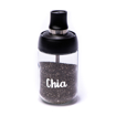 Picture of Long - Glass jar with plastic lid and spoon( 1 piece)