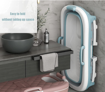 صورة Foldable Portable Bathtub 54x24x20 inch