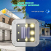 Picture of Solar Square Disk Lights, Waterproof 4-Pack 8LED Cube for Outdoor