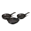 Picture of BH 3 pcs frypan set 20+24+28 CM Burgundy 