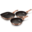 Picture of BH 3 pcs frypan set 20+24+28 CM Burgundy 