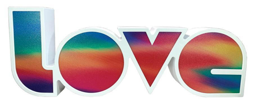 صورة Love أضاءة ال اي دي على شكل 