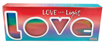 صورة Love أضاءة ال اي دي على شكل 
